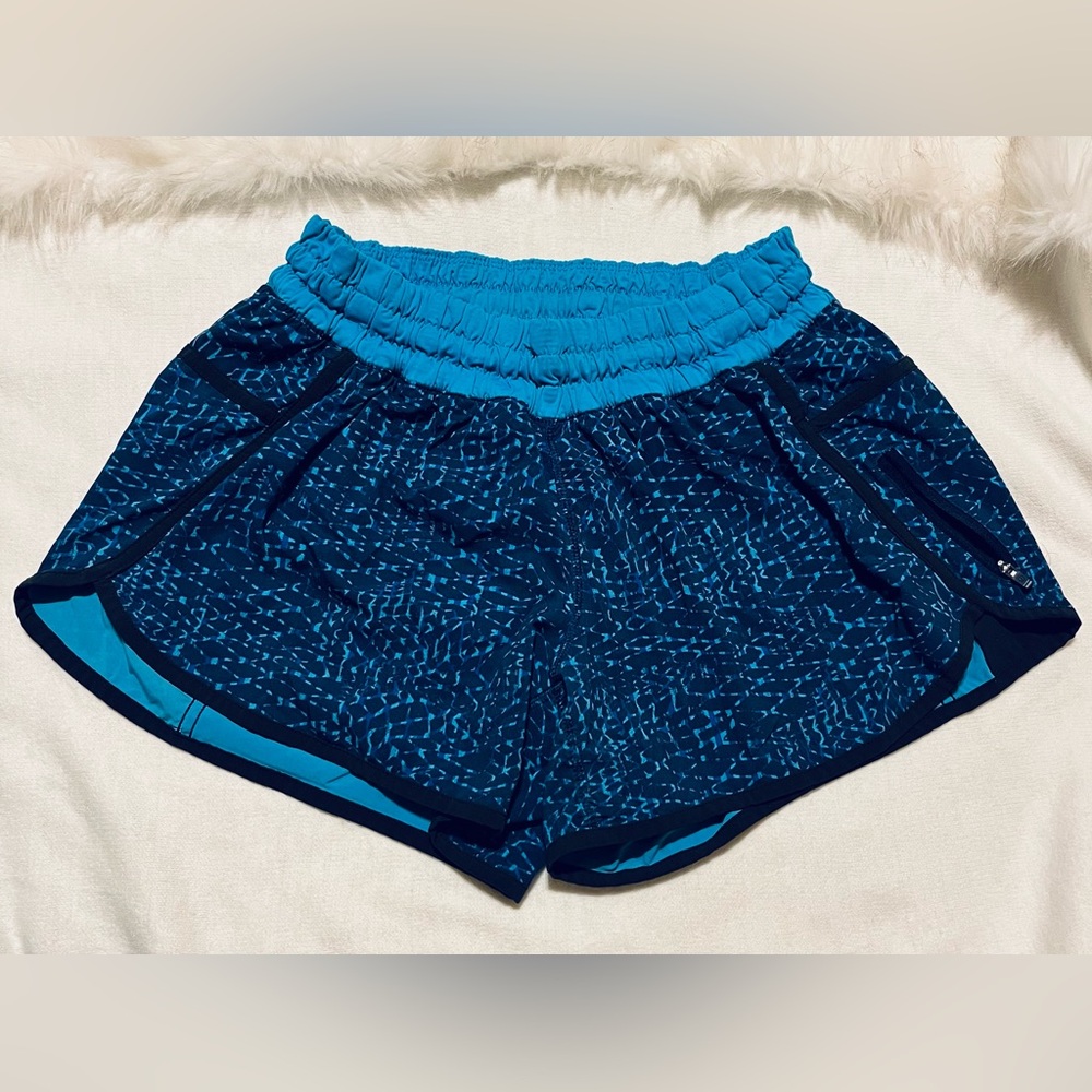 - - Lululemon blue tracker shorts
